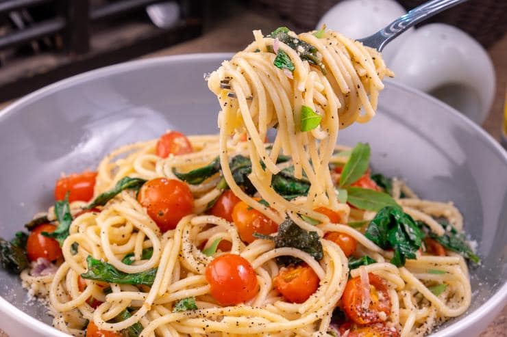 Vegetarian pasta fresca